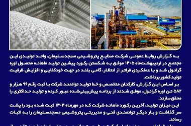 آموزش گسترده کارکنان پتروشیمی مسجدسلیمان در ۶ دوره تخصصی ؛ ثبت ۱,۴۳۲ نفرساعت آموزش