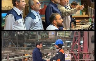 بازدید شبانه مدیرعامل فولاد سنگان از خطوط تولید