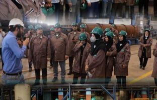  بازدید روسای ادارات شهرستان خواف از شرکت صنایع معدنی فولاد سنگان