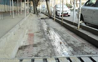  کف سازی نهر خیابان شریعتی به مساحت ۱۲۰۰ متر مربع