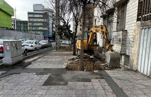  آغاز پروژه بهسازی پیاده راه خیابان ایران زمین جنوبی