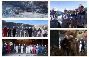 بازدید مدیرعامل شرکت توسعه معدنی و صنعتی صبانور از معادن و کارخانجات بیجار