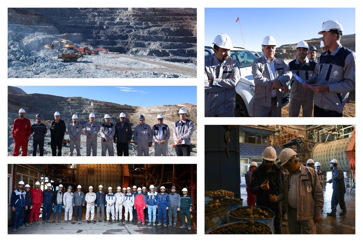 بازدید مدیرعامل شرکت توسعه معدنی و صنعتی صبانور از معادن و کارخانجات بیجار