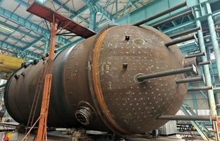 ساخت بلندترین برج واحدهای الفین کشور در پتروشیمی الماس ماهشهر