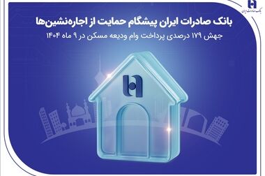 ​رشد ۱۸۷ درصدی تسهیلات مسکن روستایی بانک صادرات ایران در ۹ ماهه ۱۴۰۴