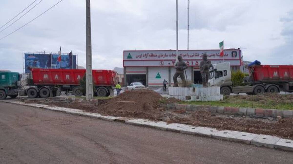 عملیات اجرایی تقاطع مسیرهای B و C در منطقه آزاد ارس شتاب گرفت