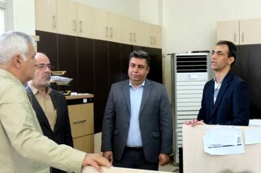 بازدید و بررسی میدانی دکتر بهزاد شیری مدیرعامل پست بانک ایران از وضعیت ارائه خدمات شعبه آپادانا