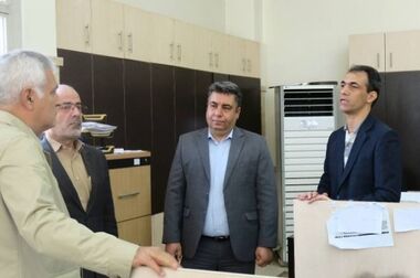 بازدید و بررسی میدانی دکتر بهزاد شیری مدیرعامل پست بانک ایران از وضعیت ارائه خدمات شعبه آپادانا