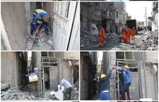 امدادرسانی در خیابان شهید دستغیب صورت گرفت