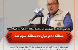 پیشرفت فیزیکی ۱۰۰ درصدی پروژه‌های توسعه محله ای طرح من شهردارم در منطقه ۱۶