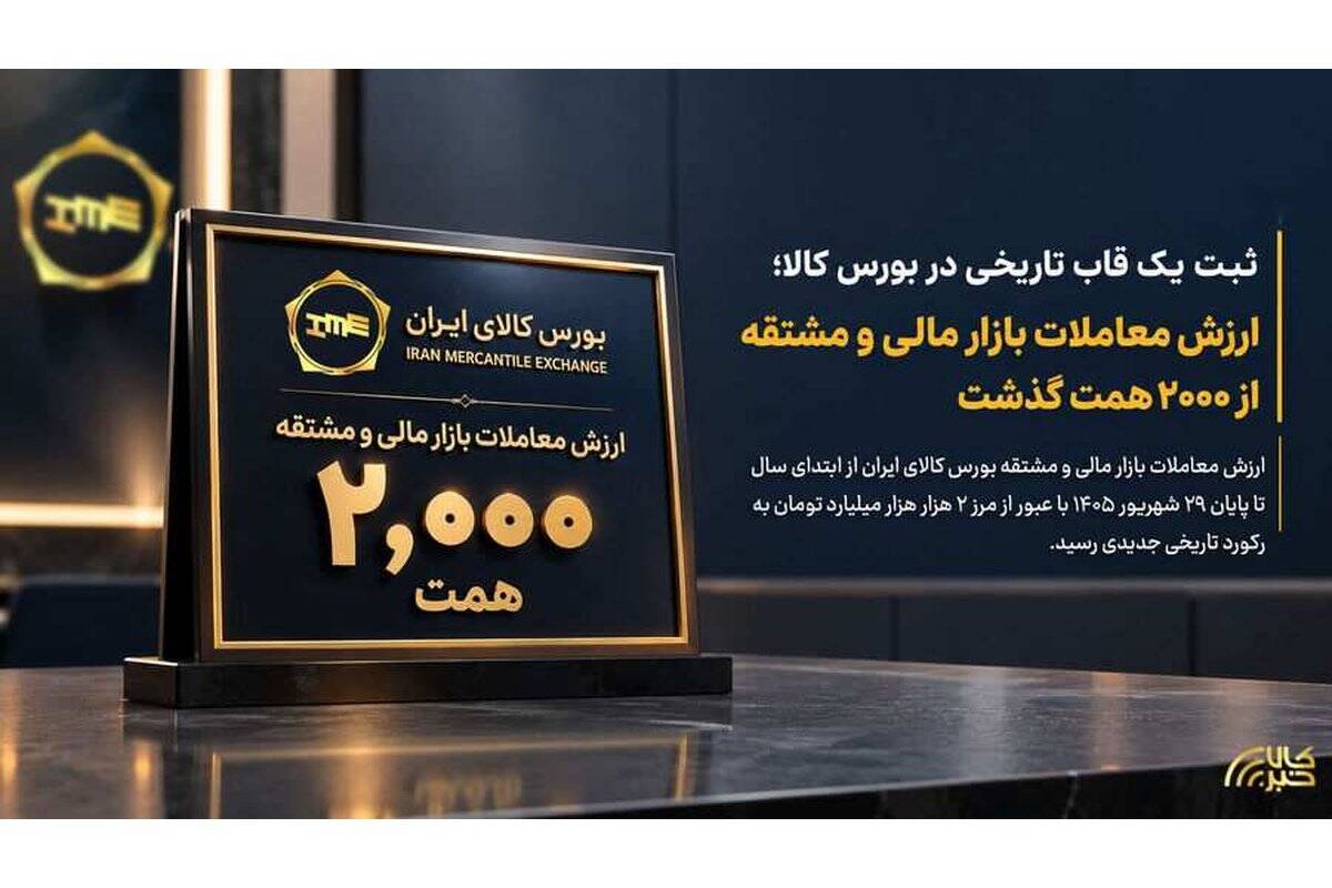 ارزش معاملات بازار مالی و مشتقه از ۲۰۰۰ همت گذشت