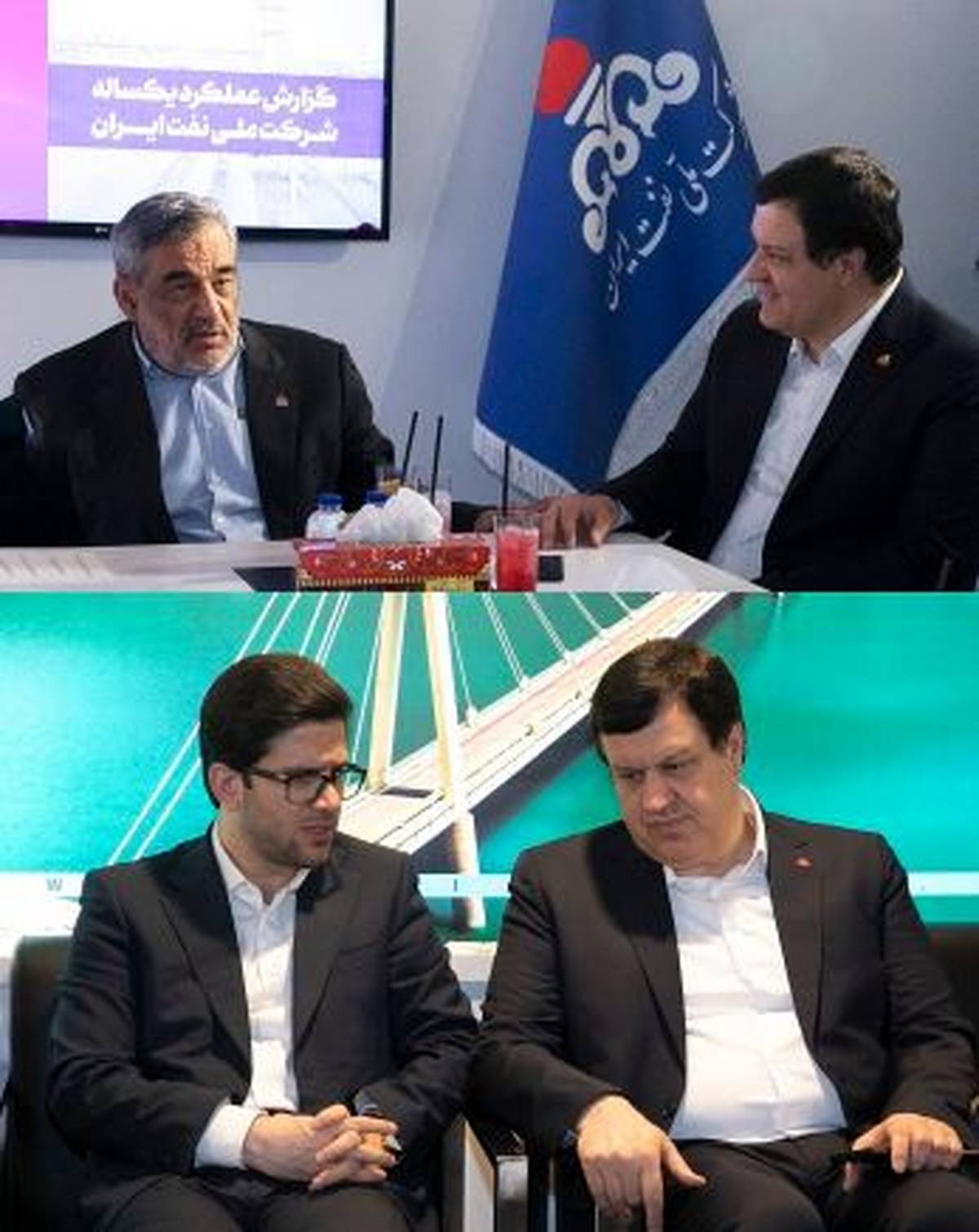 دیدار مدیرعامل بانک ملت با مدیران عامل شرکت های ملی نفت ایران و ملی پالایش و پخش فرآورده های نفتی ایران