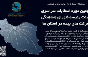 دومین دوره انتخابات سراسری هیئت‌رئیسه شورای هماهنگی شرکت‌های بیمه در استان‌ها