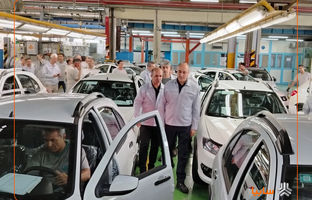 بازدید مدیرعامل سایپا از خطوط تکمیل‌کاری