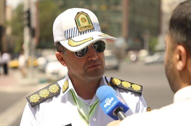 توقیف تویوتا لکسوس با پلاک و اسناد جعلی توسط پلیس راهور تهران