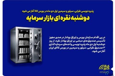 معاملات ثانویه ۳ صندوق سرمایه گذاری نقره در بورس کالا آغاز می شود
