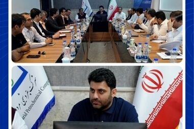 بازدید مدیرعامل شرکت سرمایه‌گذاری اهداف از غرفه پتروشیمی مروارید