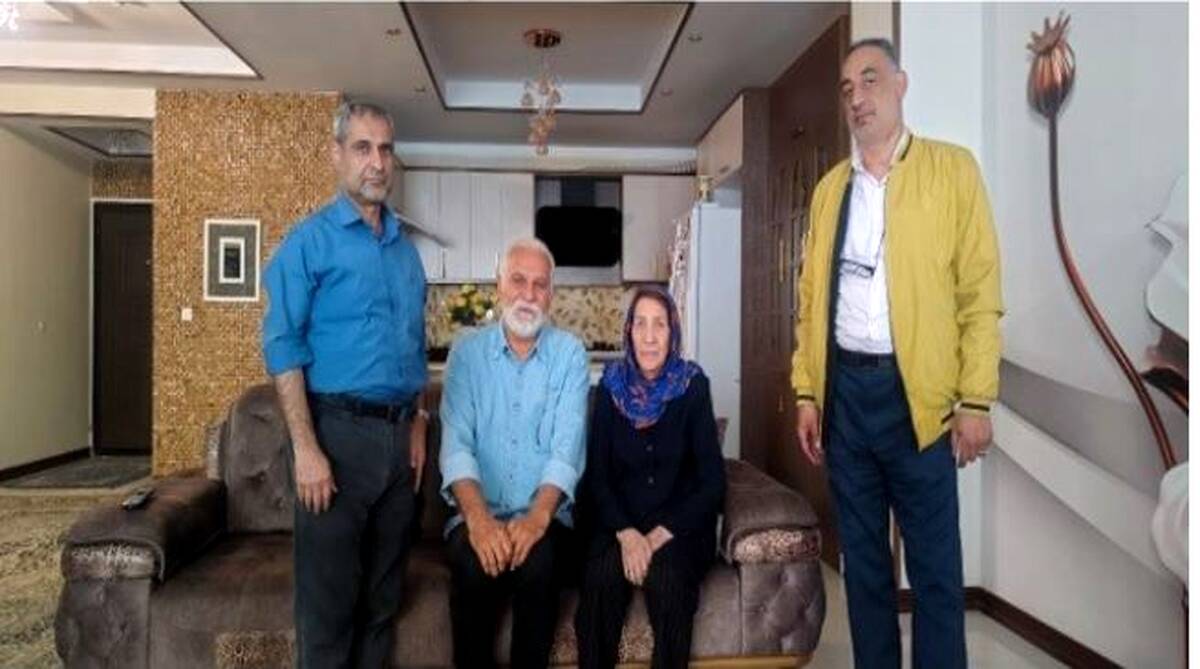 تجلیل نمایندگان پالایشگاه تهران از مادر گرامی شهید سرافراز خسرو قزوینه