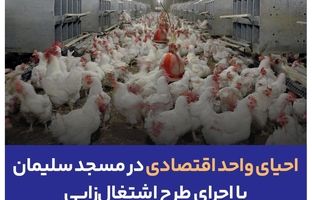 احیای واحد اقتصادی در مسجد سلیمان  با اجرای طرح اشتغال زایی