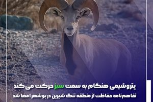  تفاهم‌نامه حفاظت از منطقه تنگ شیرین در بوشهر امضا شد