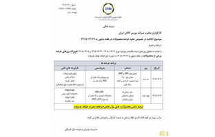 ابلاغیه بورس کالای ایران درخصوص نحوه عرضه محصولات در هفته منتهی به ۱۷ تیر