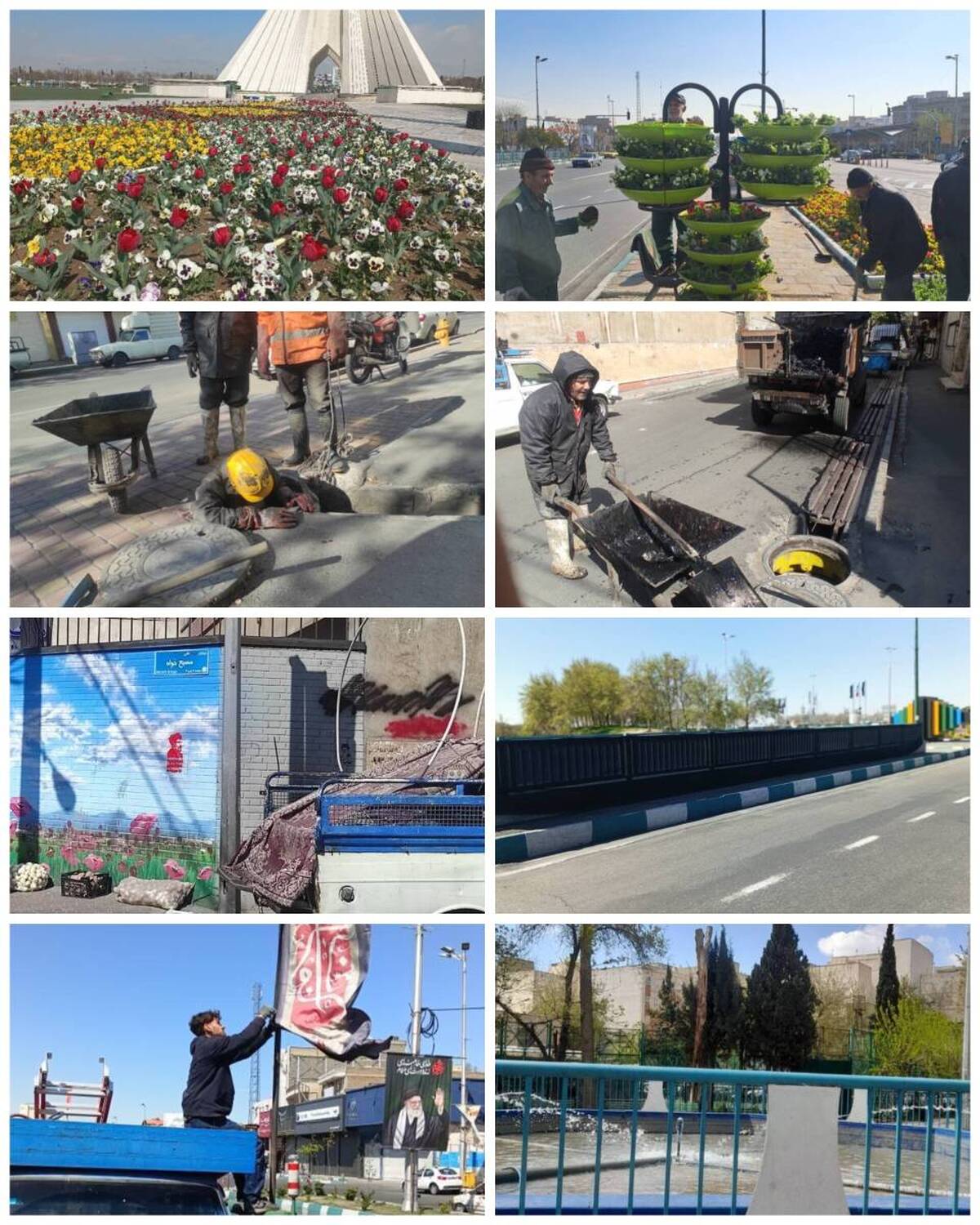 گزارش آخرین اقدامات خادمان شهری منطقه۹