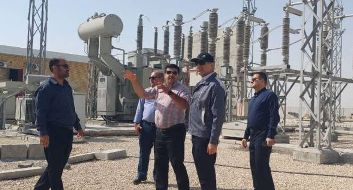 کنترل وضعیت پدافند غیر عامل در بازدید از پروژه پست برق ۱۳۲ کیلوولت منطقه ویژه اقتصادی لامرد