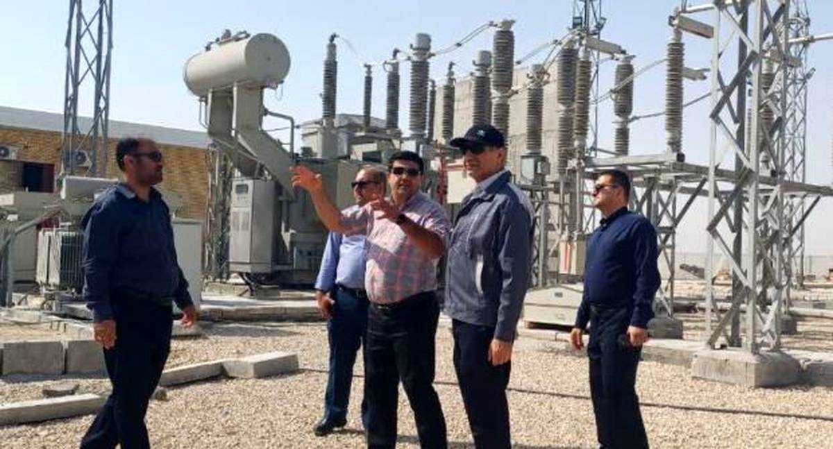 کنترل وضعیت پدافند غیر عامل در بازدید از پروژه پست برق ۱۳۲ کیلوولت منطقه ویژه اقتصادی لامرد