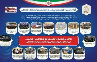 گزارشی از عملکرد درخشان فولاد اکسین خوزستان در انجام مسئولیت های اجتماعی و محرومیت زدایی