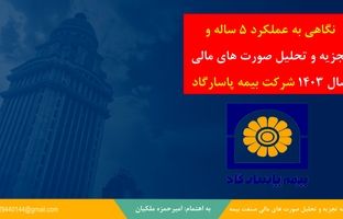 نگاهی تحلیلی به عملکرد ۵ ساله بیمه‌پاسارگاد