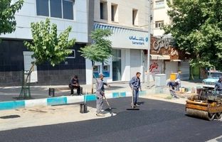 ثبت رکورد جدید در پخش آسفالت منطقه یک با ۷۱ هزار تن در پنج ماه