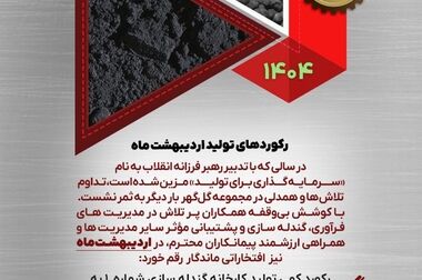 گل گهر روز صنعت و معدن را به فعالان این عرصه تبریک گفت