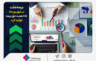 بیمه ملت در شهریورماه ۱.۵ همت حق بیمه تولید کرد