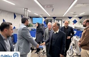 بازدید مدیرعامل بانک تجارت از مرکزارتباط مشتریان ۱۵۵۴