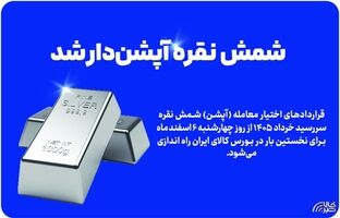 شمش نقره آپشن‌دار شد
