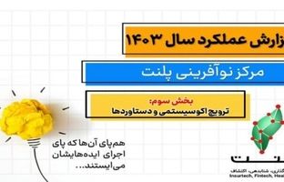 سال ۱۴۰۳ پر از افتخار و دستاورد برای پلنت و استارتاپ‌های آن