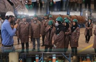 بازدید مسئولین شهرستان خواف از شرکت فولاد سنگان