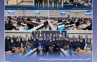 تاکید بر توانمندسازی شعب و شبکه فروش بیمه دانا