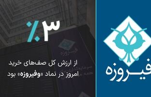  ۳ درصد از ارزش کل صف‌های خرید امروز در نماد «وفیروزه» بود