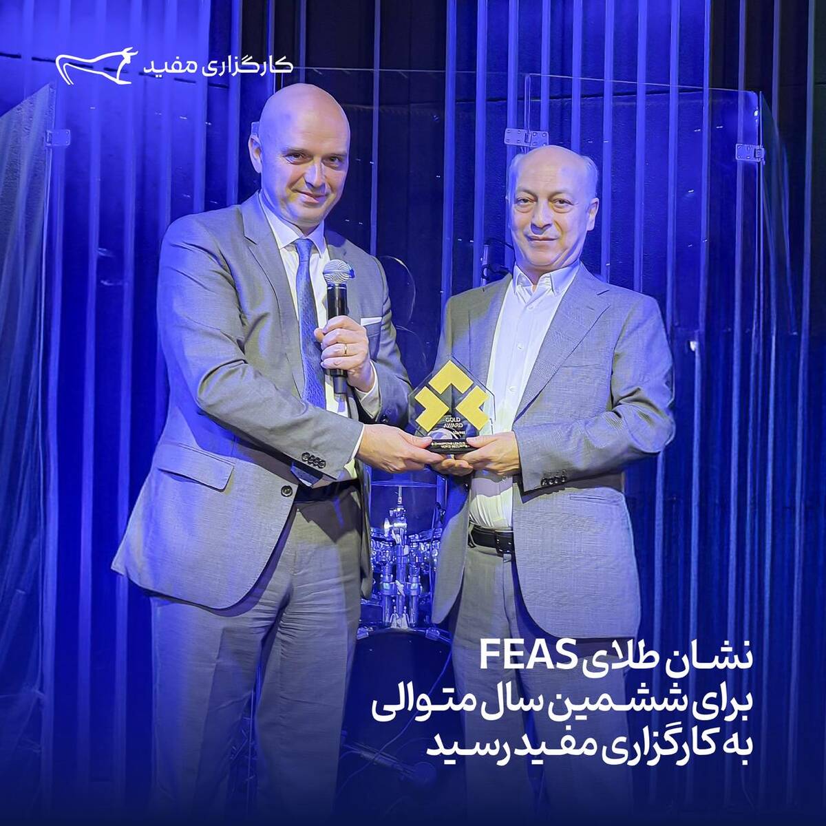 نشان طلای FEAS برای ششمین سال متوالی به کارگزاری مفید رسید