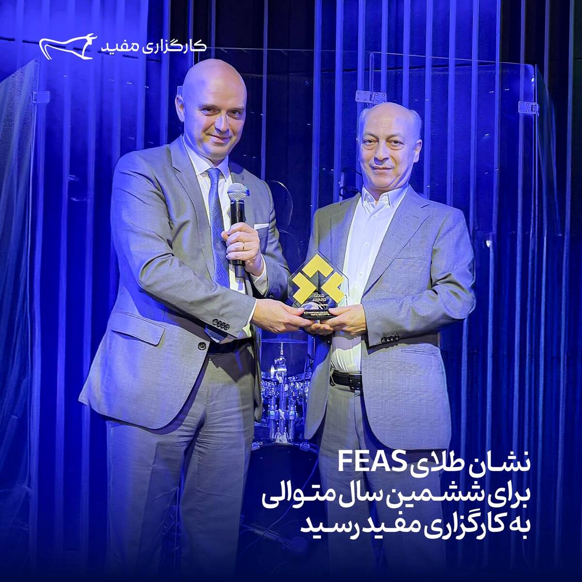 نشان طلای FEAS برای ششمین سال متوالی به کارگزاری مفید رسید