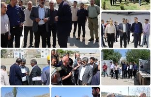 بازدید شهردار منطقه ۴ تهران از حریم  و پروژه های "طهران کوچک" با حضور مسئولان استانی