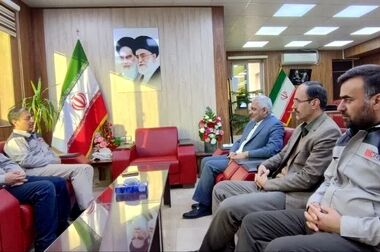 جلسه مدیر مجتمع سنگ‌آهن سنگان با ریاست دانشگاه آزاد اسلامی تربت حیدریه