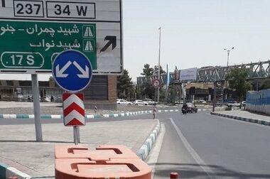 رفع خطر 3 نقطه حادثه خیز  در بزرگراه شهید چمران