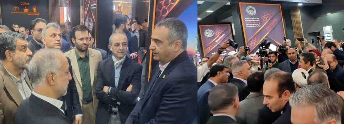 استقبال از حضورگروه شرکت های چادرملو در نمایشگاه کانماین