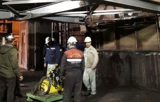 تعویض یاتاقان‌های لغزشی ۴۰۲ تنی کپسول آسیاب خط ۱ واحد گندله‌سازی