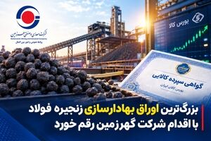 بزرگ‌ترین اوراق بهادارسازی زنجیره فولاد کشور با همت گهرزمین رقم خورد 