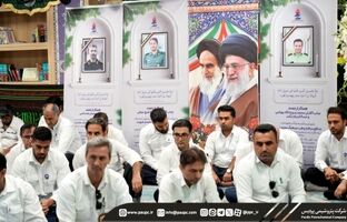 ادای احترام به قهرمانان وطن؛ آیین گرامیداشت شهدای جنگ ۱۲ روزه در پتروشیمی پردیس