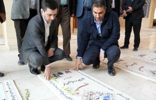 ادای احترام مدیرعامل چادرملو به مقام والای شهدای اردکان و حضرت آیت‌الله خاتمی