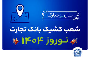 شعب کشیک بانک تجارت در تعطیلات نوروز 1404 معرفی شدند